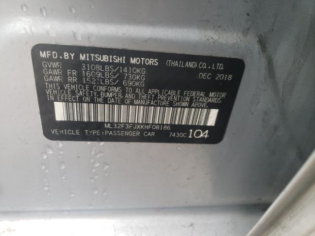 Photo 9 VIN: ML32F3FJXKHF08186 - MITSUBISHI MIRAGE G4 