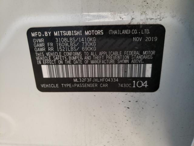 Photo 9 VIN: ML32F3FJXLHF04334 - MITSUBISHI MIRAGE G4 