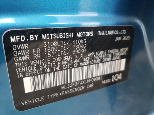 Photo 9 VIN: ML32F3FJXLHF09081 - MITSUBISHI MIRAGE G4 