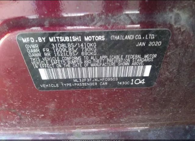 Photo 8 VIN: ML32F3FJXLHF09503 - MITSUBISHI MIRAGE G4 