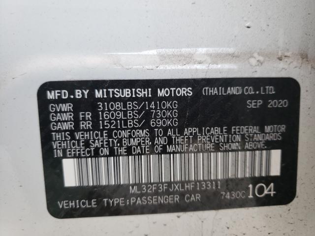 Photo 9 VIN: ML32F3FJXLHF13311 - MITSUBISHI MIRAGE G4 