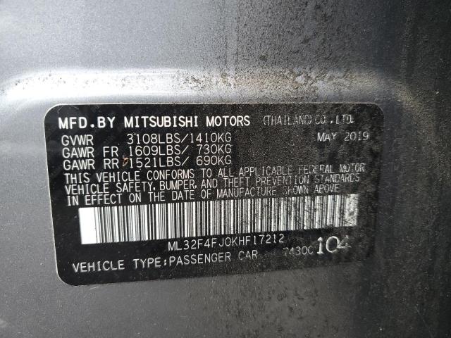 Photo 12 VIN: ML32F4FJ0KHF17212 - MITSUBISHI MIRAGE 