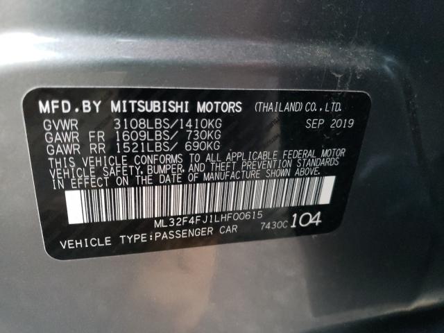 Photo 9 VIN: ML32F4FJ1LHF00615 - MITSUBISHI MIRAGE G4 