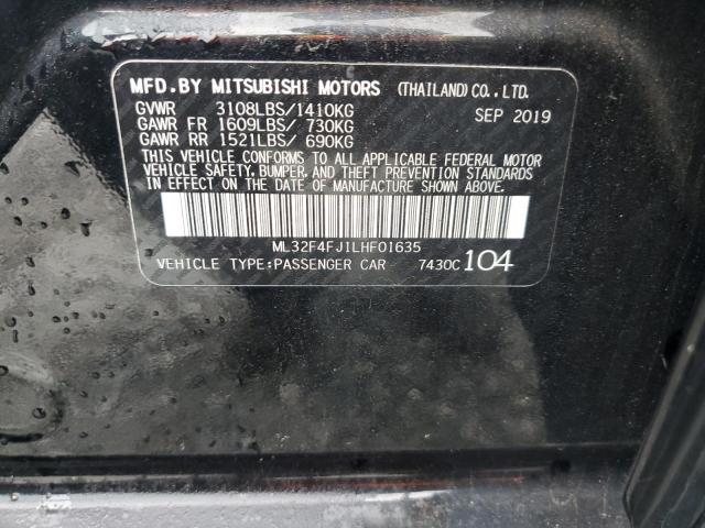 Photo 11 VIN: ML32F4FJ1LHF01635 - MITSUBISHI MIRAGE G4 