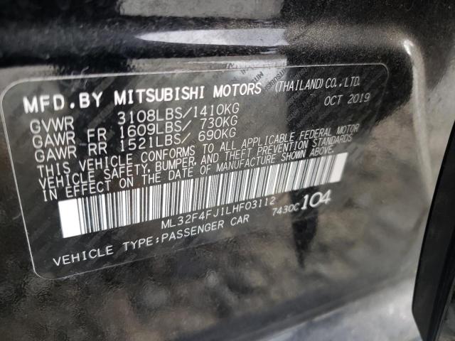 Photo 9 VIN: ML32F4FJ1LHF03112 - MITSUBISHI MIRAGE G4 