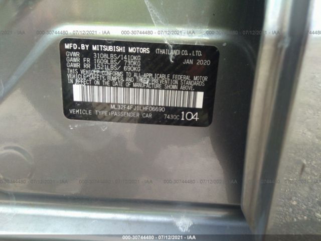 Photo 8 VIN: ML32F4FJ1LHF06690 - MITSUBISHI MIRAGE G4 