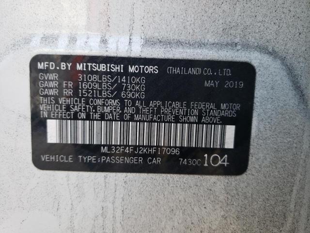 Photo 11 VIN: ML32F4FJ2KHF17096 - MITSUBISHI MIRAGE 