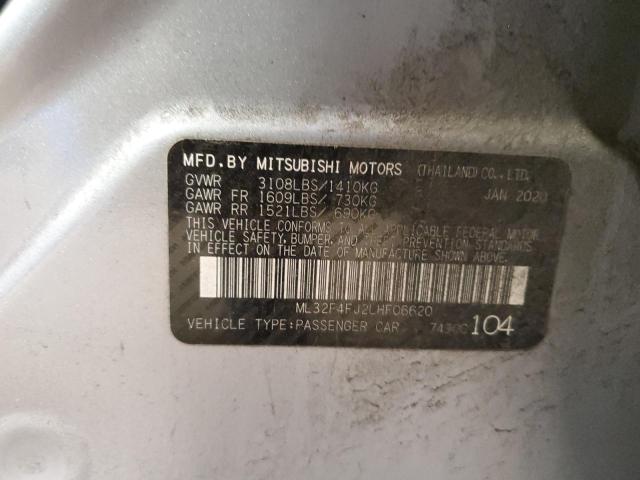 Photo 12 VIN: ML32F4FJ2LHF06620 - MITSUBISHI MIRAGE 