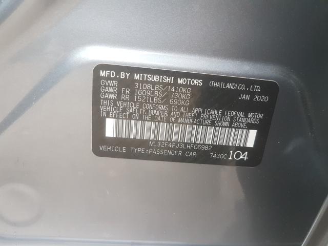 Photo 9 VIN: ML32F4FJ3LHF06982 - MITSUBISHI MIRAGE G4 