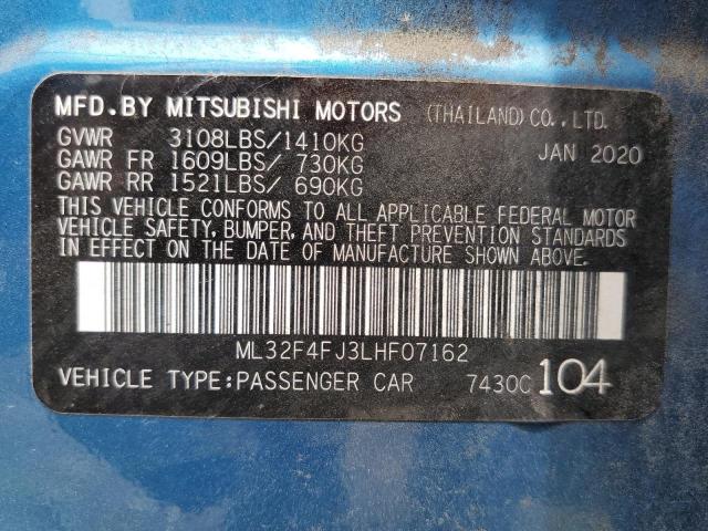 Photo 11 VIN: ML32F4FJ3LHF07162 - MITSUBISHI MIRAGE G4 