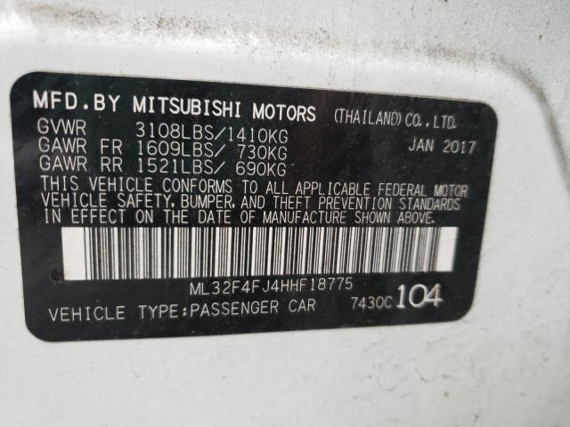 Photo 9 VIN: ML32F4FJ4HHF18775 - MITSUBISHI MIRAGE G4 