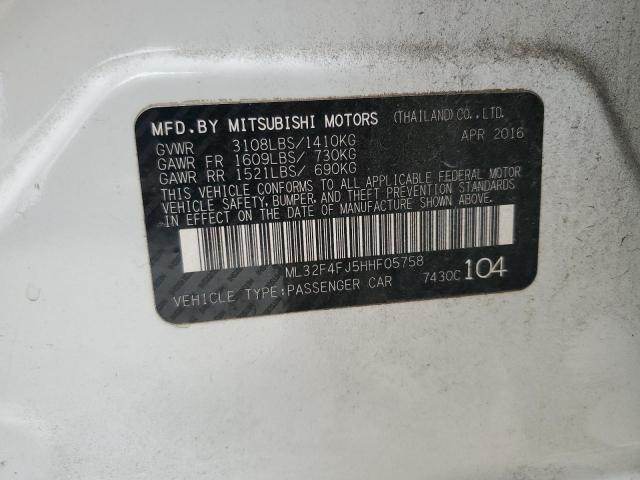 Photo 11 VIN: ML32F4FJ5HHF05758 - MITSUBISHI MIRAGE G4 