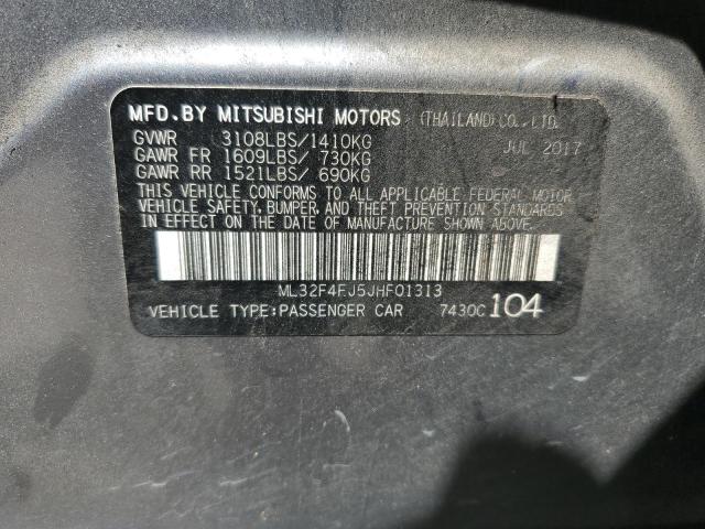 Photo 11 VIN: ML32F4FJ5JHF01313 - MITSUBISHI MIRAGE 