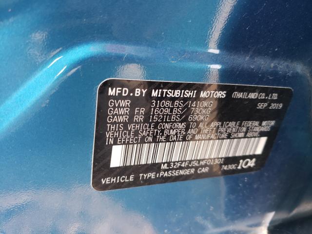 Photo 9 VIN: ML32F4FJ5LHF01301 - MITSUBISHI MIRAGE G4 