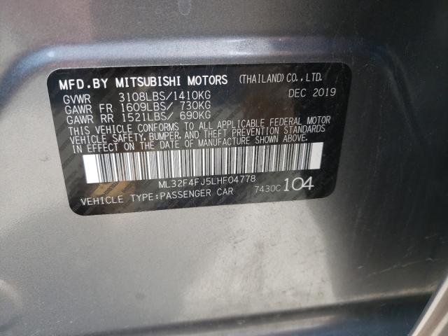 Photo 9 VIN: ML32F4FJ5LHF04778 - MITSUBISHI MIRAGE G4 