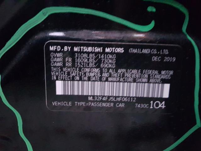 Photo 9 VIN: ML32F4FJ5LHF06112 - MITSUBISHI MIRAGE G4 