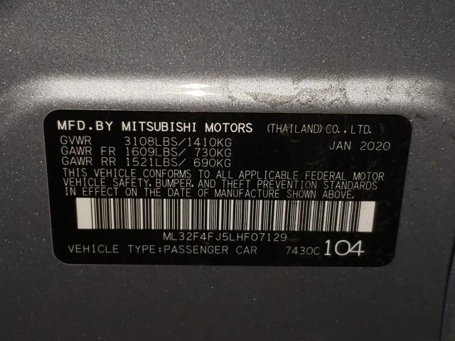 Photo 9 VIN: ML32F4FJ5LHF07129 - MITSUBISHI MIRAGE G4 