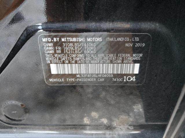 Photo 11 VIN: ML32F4FJ6LHF04059 - MITSUBISHI MIRAGE 