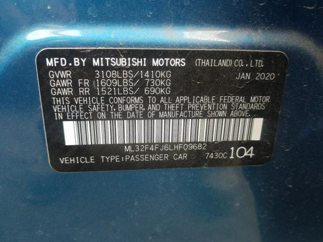 Photo 9 VIN: ML32F4FJ6LHF09682 - MITSUBISHI MIRAGE G4 