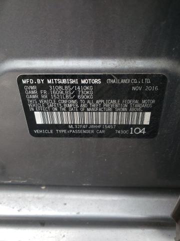 Photo 11 VIN: ML32F4FJ8HHF15457 - MITSUBISHI MIRAGE G4 