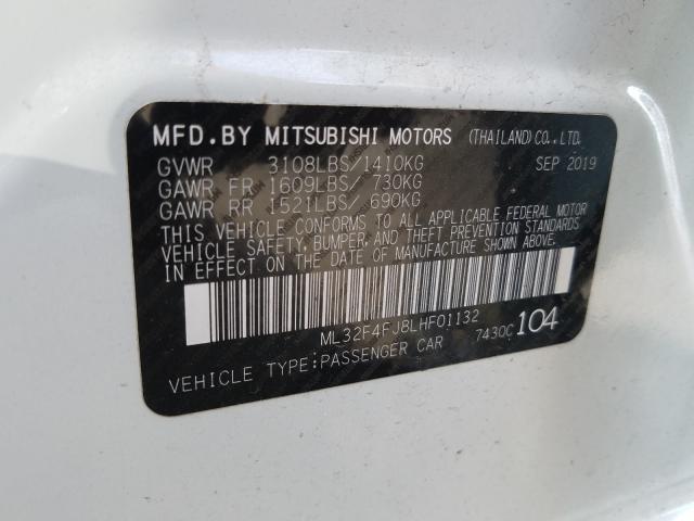 Photo 9 VIN: ML32F4FJ8LHF01132 - MITSUBISHI MIRAGE G4 