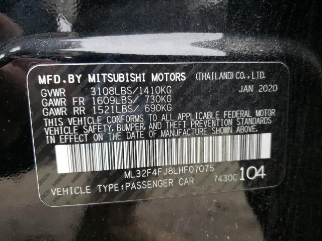 Photo 11 VIN: ML32F4FJ8LHF07075 - MITSUBISHI MIRAGE 