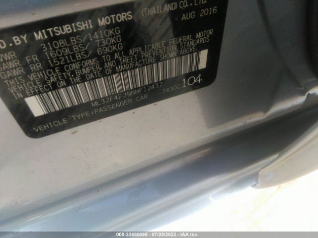 Photo 8 VIN: ML32F4FJ9HHF12437 - MITSUBISHI MIRAGE G4 