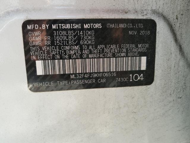 Photo 11 VIN: ML32F4FJ9KHF06516 - MITSUBISHI MIRAGE G4 