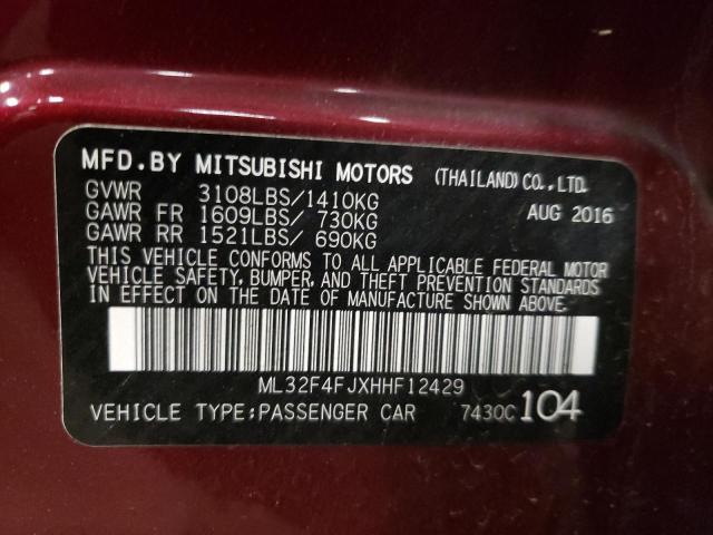 Photo 9 VIN: ML32F4FJXHHF12429 - MITSUBISHI MIRAGE G4 