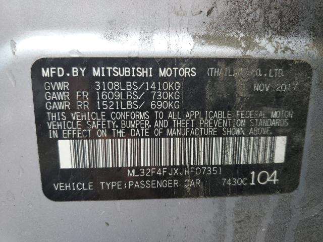 Photo 9 VIN: ML32F4FJXJHF07351 - MITSUBISHI MIRAGE G4 