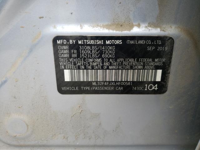 Photo 9 VIN: ML32F4FJXLHF00581 - MITSUBISHI MIRAGE G4 