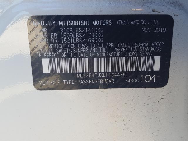 Photo 9 VIN: ML32F4FJXLHF04436 - MITSUBISHI MIRAGE G4 