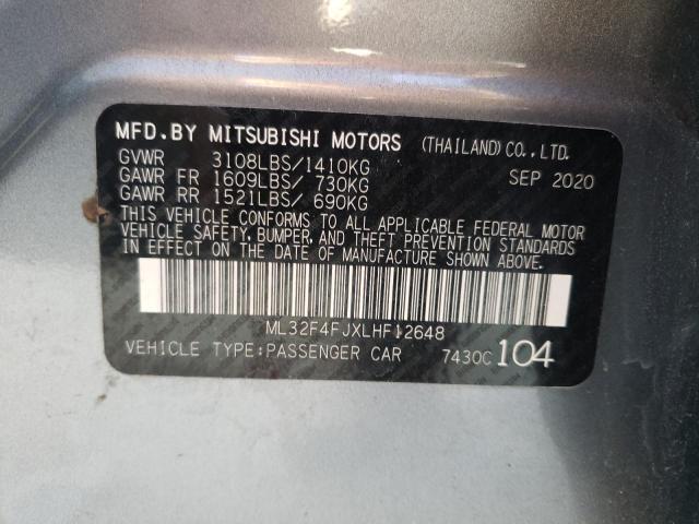 Photo 9 VIN: ML32F4FJXLHF12648 - MITSUBISHI MIRAGE G4 