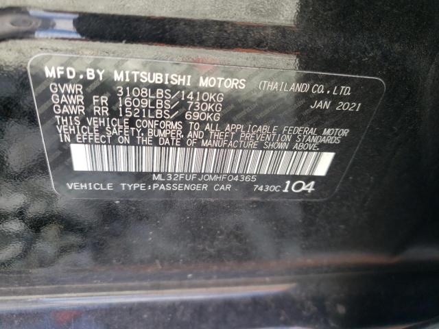 Photo 9 VIN: ML32FUFJ0MHF04365 - MITSUBISHI MIRAGE G4 