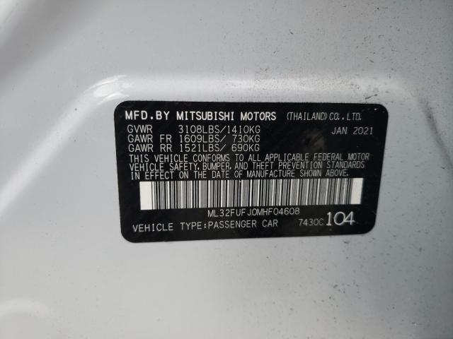 Photo 9 VIN: ML32FUFJ0MHF04608 - MITSUBISHI MIRAGE G4 