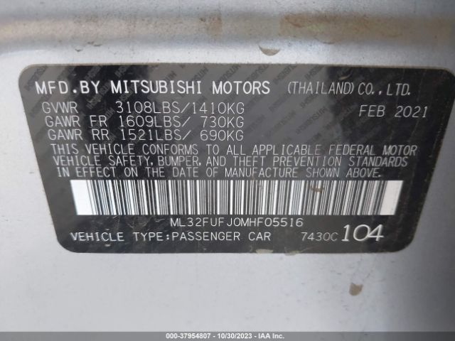 Photo 8 VIN: ML32FUFJ0MHF05516 - MITSUBISHI MIRAGE G4 