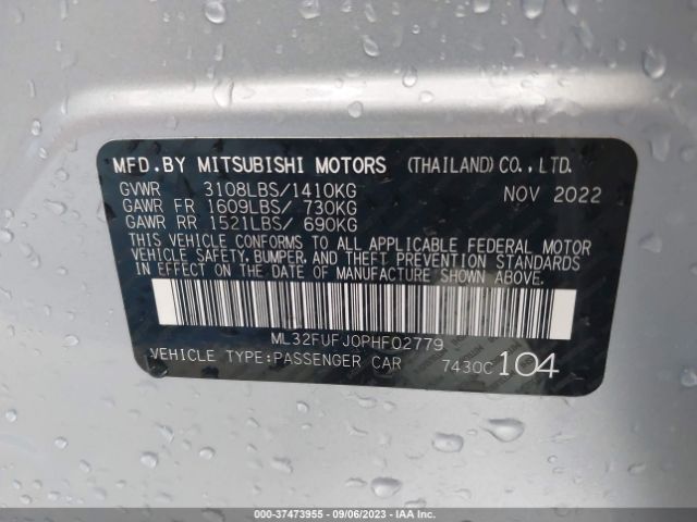 Photo 8 VIN: ML32FUFJ0PHF02779 - MITSUBISHI MIRAGE G4 