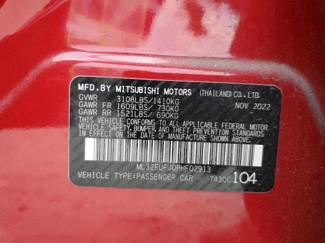 Photo 11 VIN: ML32FUFJ0PHF02913 - MITSUBISHI MIRAGE G4 