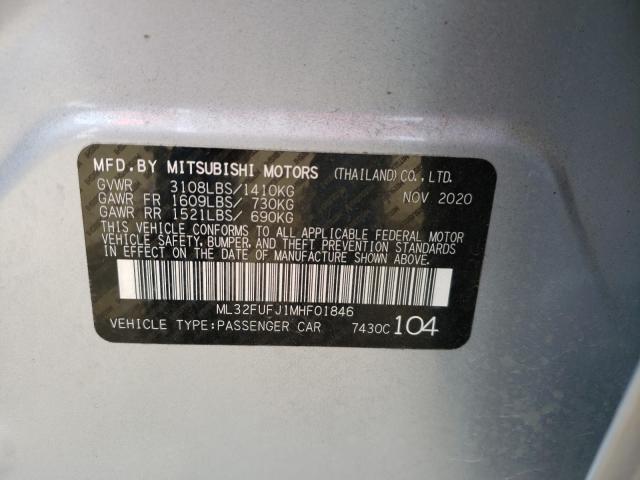 Photo 9 VIN: ML32FUFJ1MHF01846 - MITSUBISHI MIRAGE G4 