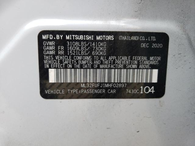 Photo 12 VIN: ML32FUFJ1MHF02897 - MITSUBISHI MIRAGE G4 