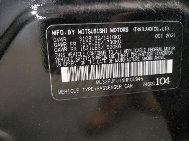 Photo 12 VIN: ML32FUFJ1NHF01945 - MITSUBISHI MIRAGE G4 