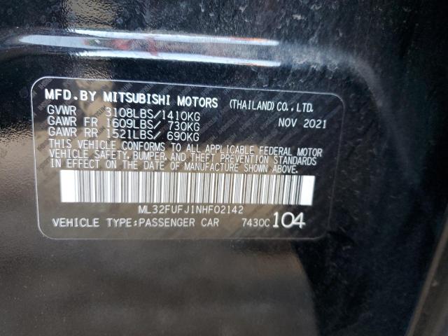 Photo 12 VIN: ML32FUFJ1NHF02142 - MITSUBISHI MIRAGE G4 