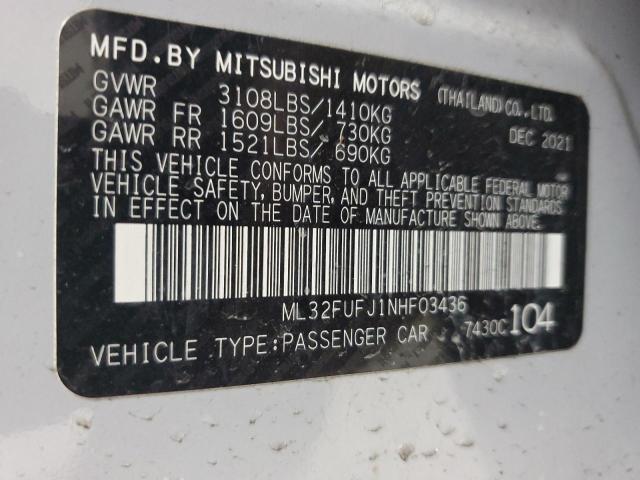 Photo 11 VIN: ML32FUFJ1NHF03436 - MITSUBISHI MIRAGE 