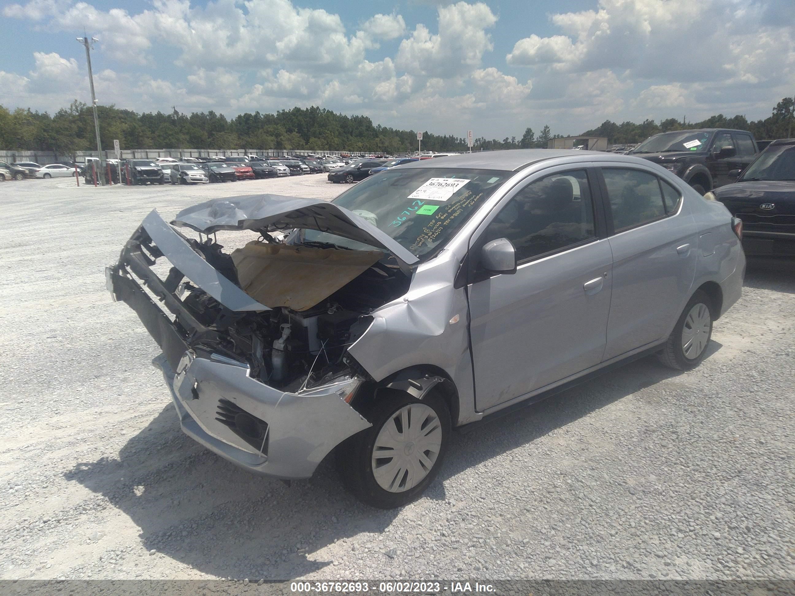 Photo 1 VIN: ML32FUFJ2NHF03882 - MITSUBISHI MIRAGE 