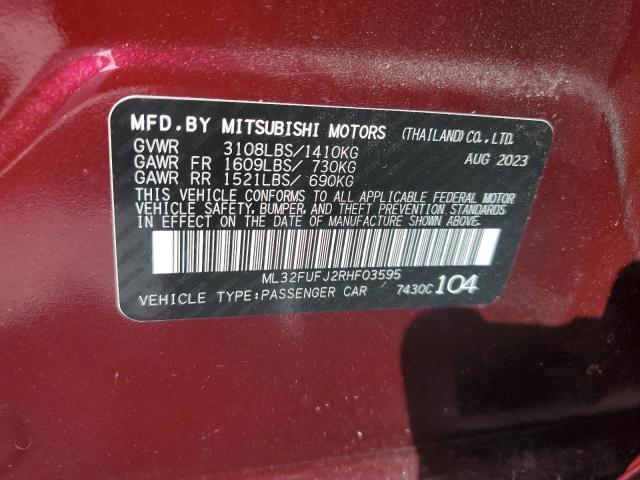 Photo 11 VIN: ML32FUFJ2RHF03595 - MITSUBISHI MIRAGE G4 