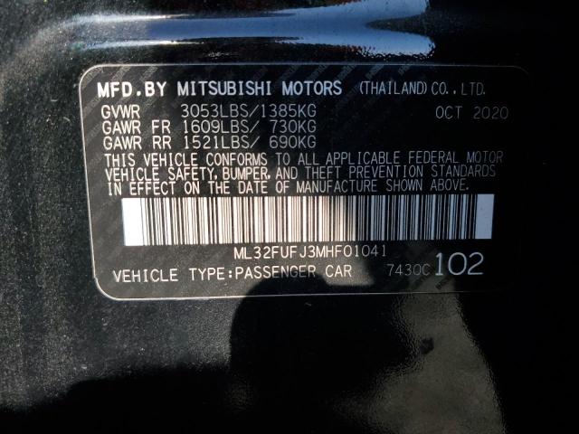 Photo 12 VIN: ML32FUFJ3MHF01041 - MITSUBISHI MIRAGE 