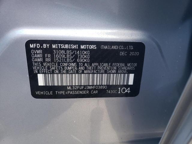 Photo 9 VIN: ML32FUFJ3MHF03890 - MITSUBISHI MIRAGE G4 