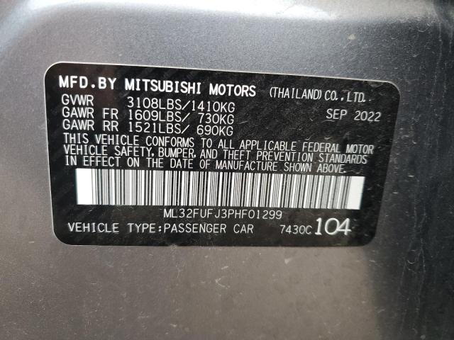 Photo 12 VIN: ML32FUFJ3PHF01299 - MITSUBISHI MIRAGE 