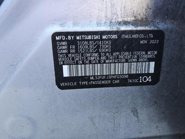 Photo 11 VIN: ML32FUFJ3PHF03098 - MITSUBISHI MIRAGE G4 