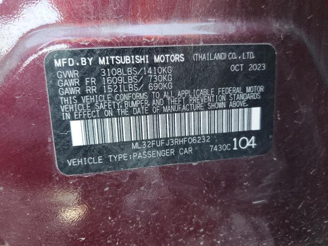 Photo 11 VIN: ML32FUFJ3RHF06232 - MITSUBISHI MIRAGE 